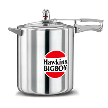 Hawkins 14 Litre Bigboy Pressure Cooker, Big Inner Lid Cooker, Silver (BB14)