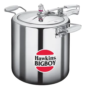 Hawkins 22 Litre Bigboy Pressure Cooker, Big Inner Lid Cooker, Silver (BB22)