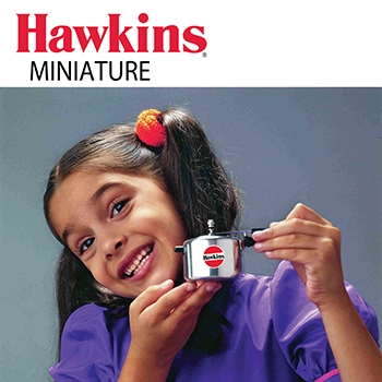 Hawkins Miniature Cooker, Toy Cooker for Kids, Mini Cooker, Small Cooker for Kids, Silver (MIN)