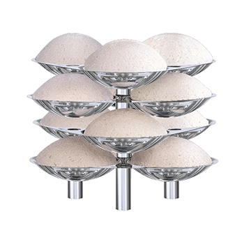 Hawkins Stainless Steel Idli Stand for 5 Litre Cooker, 12 Idli Pan - For 4.5 Litre and bigger Pressure Cookers, Silver (SSID5)